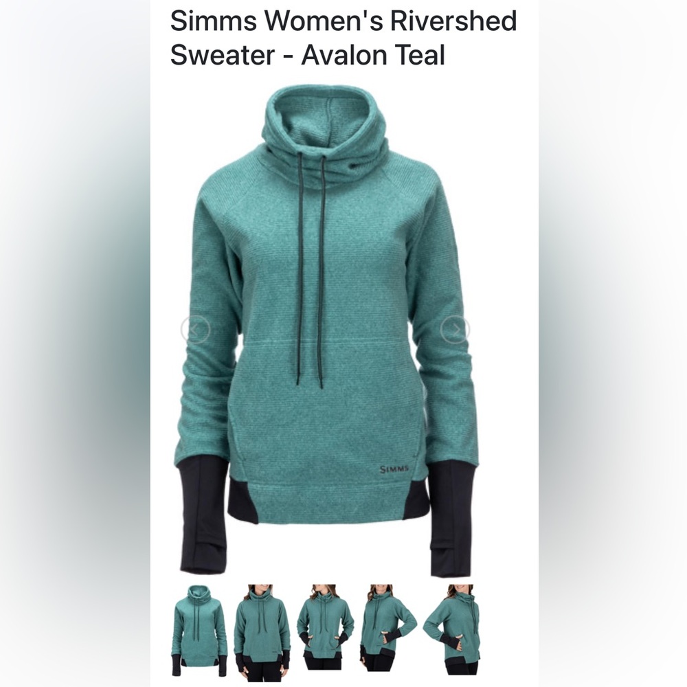 Simms Women's Avalon Teal Rivershed Sweater Jacket